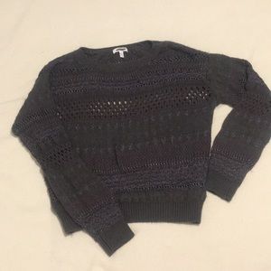 dELIA'S Charcoal Scoop-neck Pullover Sweater